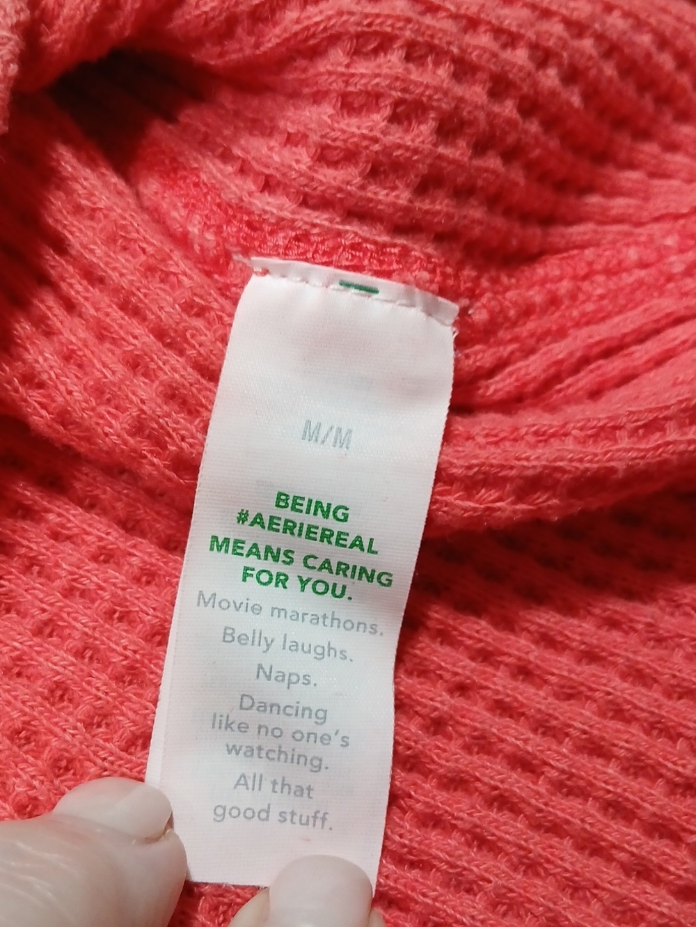 Aerie LumberJane Thermal Oversized Shirt Size Medium - Picture 9 of 10